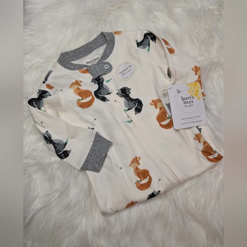 Burts Bees Baby Fox&Raccoon Footie